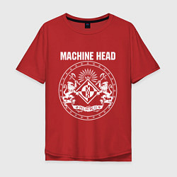 Футболка оверсайз мужская Machine Head MCMXCII, цвет: красный
