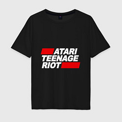 Футболка оверсайз мужская Atari Teenage Riot, цвет: черный