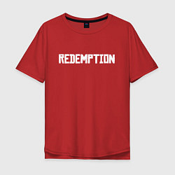 Футболка оверсайз мужская Redemption, цвет: красный