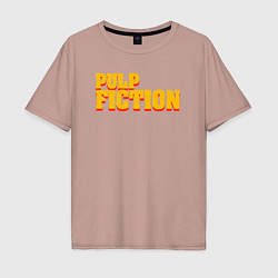 Футболка оверсайз мужская Pulp Fiction, цвет: пыльно-розовый