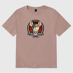 Футболка оверсайз мужская Biker Mice from Mars - Vinnie, цвет: пыльно-розовый