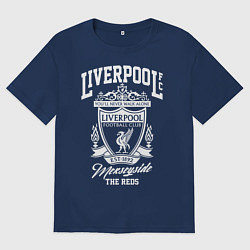 Футболка оверсайз мужская Liverpool: Est 1892, цвет: тёмно-синий