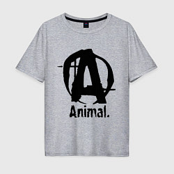 Мужская футболка оверсайз Animal Logo