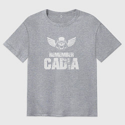 Мужская футболка оверсайз Remember Cadia - Warhammer