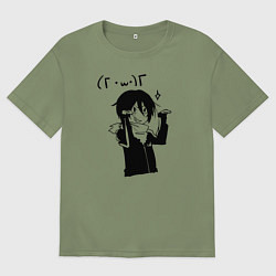 Мужская футболка оверсайз Бездомный Бог