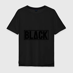 Футболка оверсайз мужская BLACK, цвет: черный