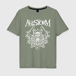 Футболка оверсайз мужская Alestorm: Pirate Bay, цвет: авокадо