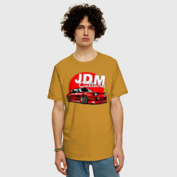 Футболка оверсайз мужская JDM Culture, цвет: горчичный — фото 2