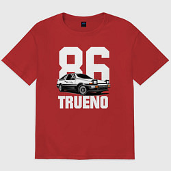 Футболка оверсайз мужская TRUENO 86, цвет: красный