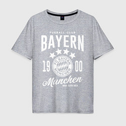 Футболка оверсайз мужская Bayern Munchen 1900, цвет: меланж