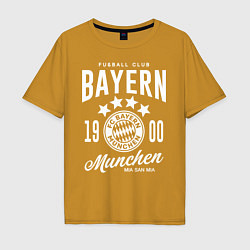 Футболка оверсайз мужская Bayern Munchen 1900, цвет: горчичный