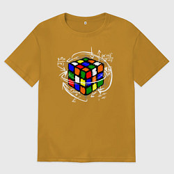 Мужская футболка оверсайз Кубик Рубика