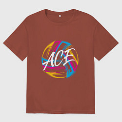 Мужская футболка оверсайз Волейбол