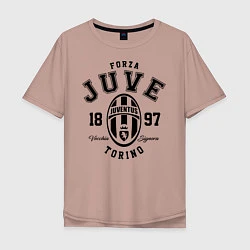 Футболка оверсайз мужская Forza Juve 1897: Torino, цвет: пыльно-розовый