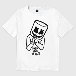 Футболка оверсайз мужская Mello Made it Right, цвет: белый