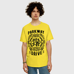 Футболка оверсайз мужская Parkway Drive: Australia, цвет: желтый — фото 2