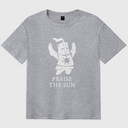 Футболка оверсайз мужская Praise the Sun, цвет: меланж