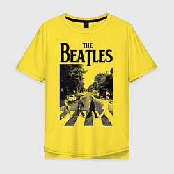 Мужская футболка оверсайз The Beatles: Mono Abbey Road