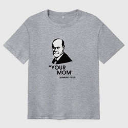 Мужская футболка оверсайз Your Mom
