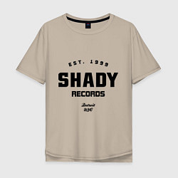 Футболка оверсайз мужская Shady records, цвет: миндальный