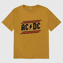 Мужская футболка оверсайз AC/DC Voltage