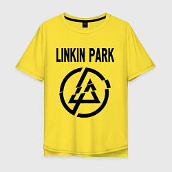 Футболка оверсайз мужская Linkin Park цвета желтый — фото 1
