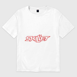 Футболка оверсайз мужская Skillet, цвет: белый