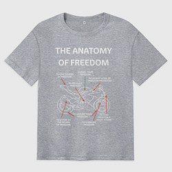 Мужская футболка оверсайз The Anatomy of Freedom