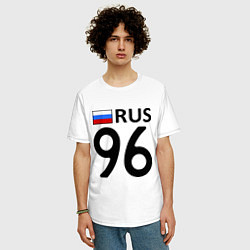 Футболка оверсайз мужская RUS 96, цвет: белый — фото 2