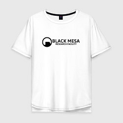 Мужская футболка оверсайз Black Mesa: Research Facility