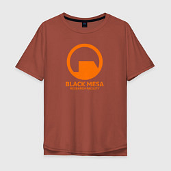 Мужская футболка оверсайз Black Mesa: Research Facility