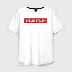 Футболка оверсайз мужская Supreme: Billie Eilish, цвет: белый