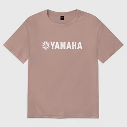 Футболка оверсайз мужская YAMAHA, цвет: пыльно-розовый
