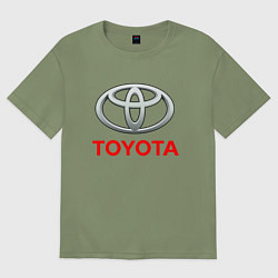 Футболка оверсайз мужская TOYOTA, цвет: авокадо