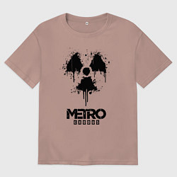 Футболка оверсайз мужская METRO EXODUS, цвет: пыльно-розовый