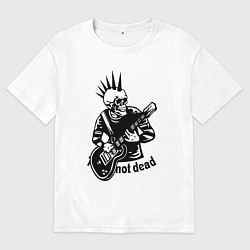 Мужская футболка оверсайз Punks not dead - motto