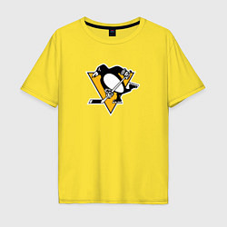 Футболка оверсайз мужская Pittsburgh Penguins: Evgeni Malkin, цвет: желтый