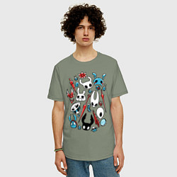 Футболка оверсайз мужская Hollow Knight, цвет: авокадо — фото 2