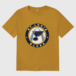 Мужская футболка оверсайз St Louis Blues