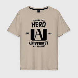 Мужская футболка оверсайз MHA - PLUS ULTRA HERO UNIVERSITY