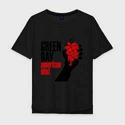 Футболка оверсайз мужская Green Day: American idiot, цвет: черный