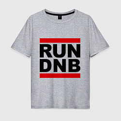 Футболка оверсайз мужская RUN DNB, цвет: меланж