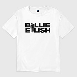 Футболка оверсайз мужская BILLIE EILISH, цвет: белый