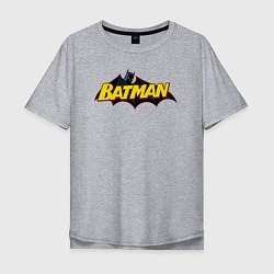 Футболка оверсайз мужская Batman Logo, цвет: меланж