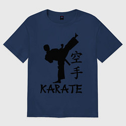 Футболка оверсайз мужская Karate craftsmanship, цвет: тёмно-синий
