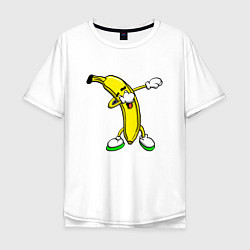 Футболка оверсайз мужская Dab Banana, цвет: белый
