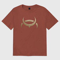 Футболка оверсайз мужская AMARR, цвет: кирпичный