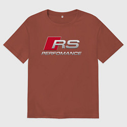 Мужская футболка оверсайз AUDI RS