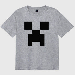 Футболка оверсайз мужская Minecraft, цвет: меланж