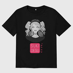 Футболка оверсайз мужская Desuu, цвет: черный